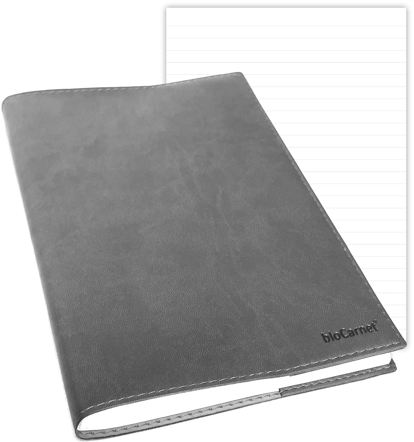 bloCarnet® GRIS pages lignées - bloCarnet