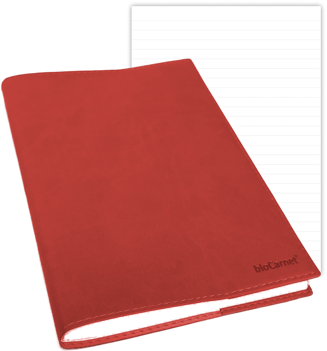 bloCarnet® ROUGE pages lignées - bloCarnet