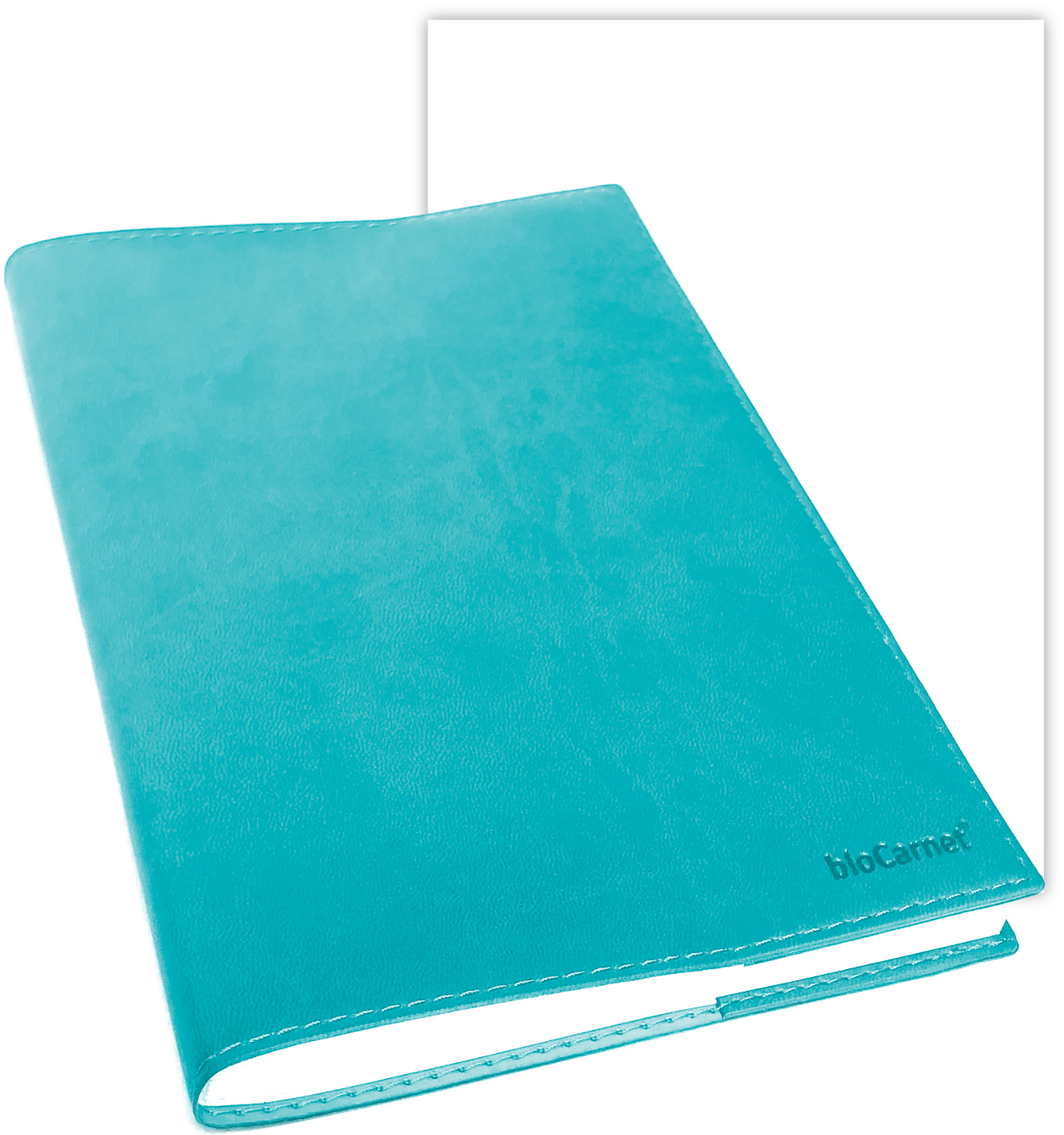 bloCarnet® TURQUOISE pages blanches