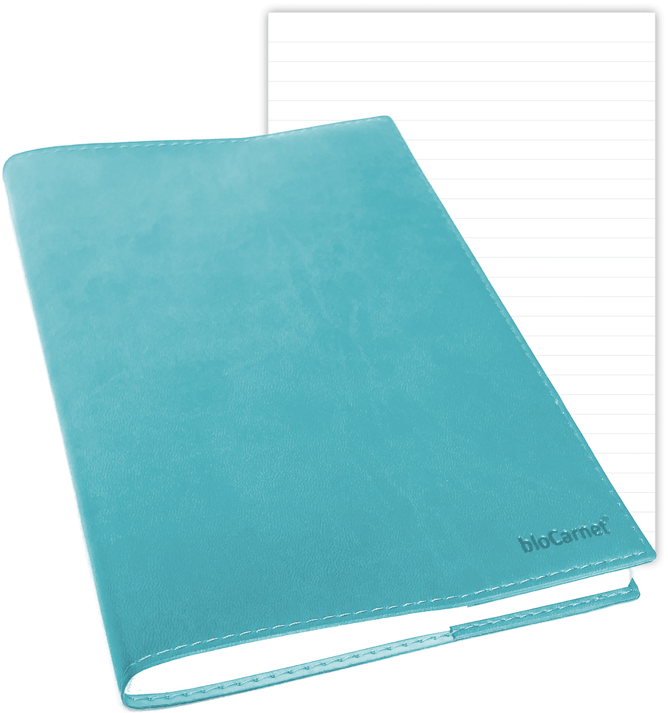 bloCarnet® TURQUOISE pages lignées - bloCarnet